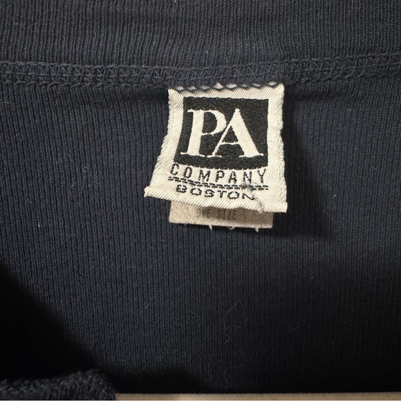 PA Company Boston Unisex Cotton Button Up Long Sleeves Jersey Top Navy OS - Picture 4 of 5